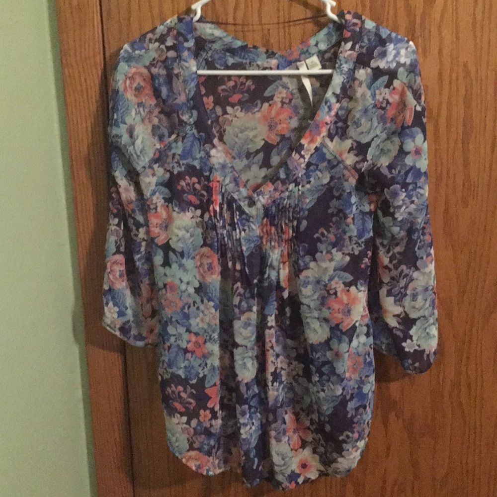 Lauren Conrad Floral Shirt